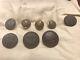 Dug Lot Of Civil War Buttons- Sc, Ny And Ct State Seals And Eagle C And I Button