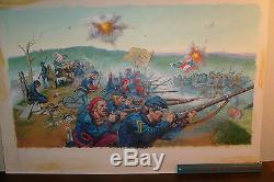 EARL NOREM PAINTING illustration civil war battle, NEW YORK ZOUAVES