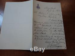 EDWIN D. MORGAN Civil War General / NY Governor Signed ALS Letter AUTHENTIC