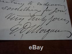 EDWIN D. MORGAN Civil War General / NY Governor Signed ALS Letter AUTHENTIC