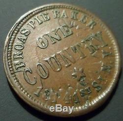 Errors Clashed Die Civil War Token Broas Pie Baker New York NY NY630M-1a R-2 n49