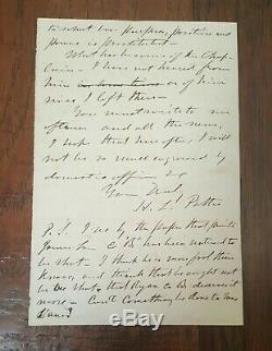 Excelsior Brigade Civil War Letter Colonel Henry L Potter 71st New York Regt