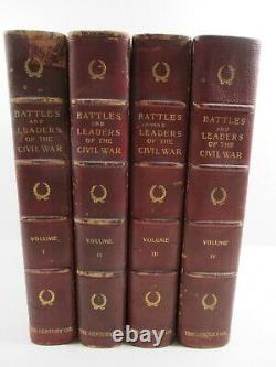 FIRST ED 4-Vol Set 1887-1888 BATTLES & LEADERS OF THE CIVIL WAR Century Co