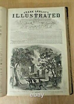 Frank Leslie's Illustrated Newspaper Bound Volume Weekly May 18 Nov 16 1861