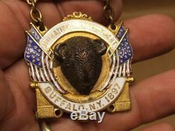 GAR Buffalo NY Delegate Pin 31st Encampment 1897 Badge Medal Civil War Veterans