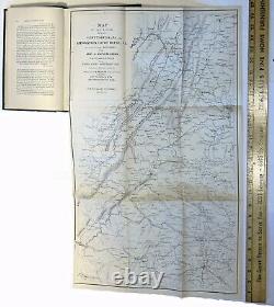 GENERAL ROBERT E LEE Antique 1863 GETTYSBURG MAP Relic CSA Soldiers CONFEDERATE