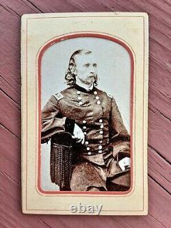 General George Armstrong Custer CDV-FREDERICKS NY-Civil War Rarity