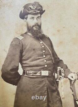 Gettysburg Civil War CDV Photo Signed 111th New York John S. Coe Armed