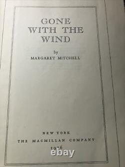 Gone With The Wind By Margaret Mitchell First Edition 1936 June Printing