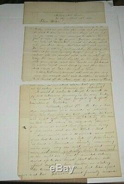 Grouping Of 8 CIVIL War Letters Circa 1863-1865 Curtiss Platt Co. 1 Ny Vols