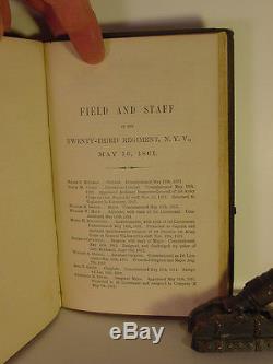 History of the 23rd N. Y. Inf. Civil War Regiment printed during the War 1863
