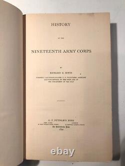 History of the Nineteenth (19th) Army Corps, 1892, Civil War, Sheridan, Banks