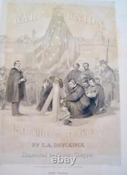 History of the War of the Union 3 Vol. Civil Military Naval E. A. Duyckinck 1866