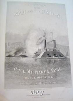 History of the War of the Union 3 Vol. Civil Military Naval E. A. Duyckinck 1866