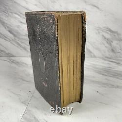 Holy Bible American Bible Society 1853 Civil War Era Antique Pocket Size