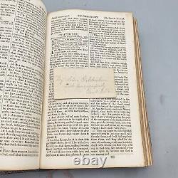 Holy Bible Pre-Civil War American Bible Society Gildersleeve Family 1860 ANTIQUE