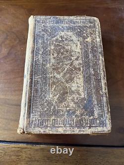 Holy Bible Translated New York Bible Society 1858 Antique Leather, Civil War Era