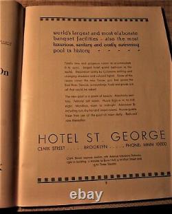 Hotel St. George Brooklyn New York Souvenir Program Junior League Ball 1930
