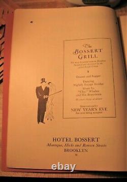 Hotel St. George Brooklyn New York Souvenir Program Junior League Ball 1930