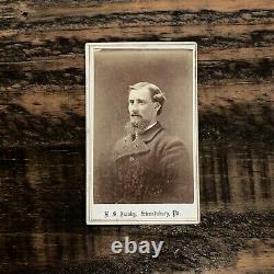 ID'd Signed Civil War Soldier 48th New York Cavalry 1860s CDV Photo