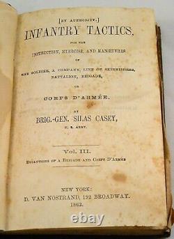 INFANTRY TACTICS Volume 3 1862 1st Edition Civil War Military