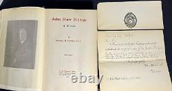 John Shaw Billings, A Memoir 1915 Signed Doc. By Civil War Surgeon Rare