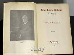 John Shaw Billings, A Memoir 1915 Signed Doc. By Civil War Surgeon Rare