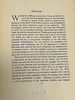 John Shaw Billings, A Memoir 1915 Signed Doc. By Civil War Surgeon Rare