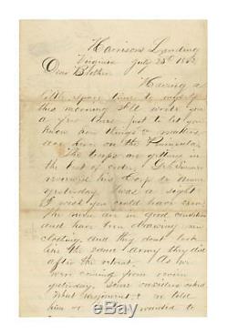 July 1862 Civil War Letter, Sgt Garland Mead, 34th New York Killed at Antietam
