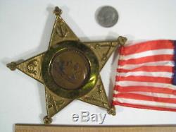 LARGE 12 GAR Civil War Vet Membership Medal Badge 45th Encampment New York