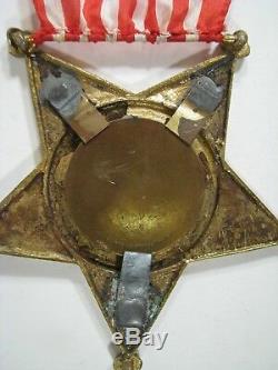 LARGE 12 GAR Civil War Vet Membership Medal Badge 45th Encampment New York