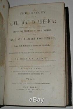 LEATHER SetCIVIL WAR! United States Lincoln Grant(FIRST EDITION! 1863)RARE! GIFT