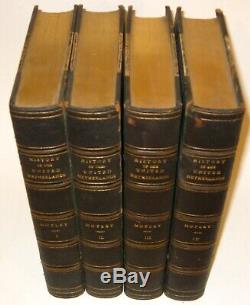 LEATHER SetUNITED NETHERLANDS! First Edition 1866 States American Civil War RARE