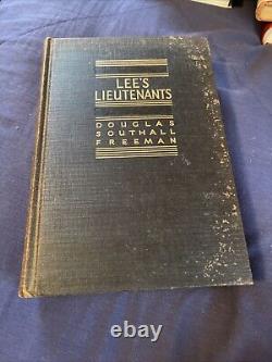 LEE'S LIEUTENANTS by Douglas Southall Freeman, 3 Volume Set -Scribner's, 1942-44