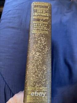 LEE'S LIEUTENANTS by Douglas Southall Freeman, 3 Volume Set -Scribner's, 1942-44