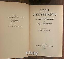 LEE'S LIEUTENANTS by Douglas Southall Freeman, 3 Volume Set -Scribner's, 1942-44