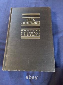 LEE'S LIEUTENANTS by Douglas Southall Freeman, 3 Volume Set -Scribner's, 1942-44