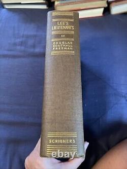 LEE'S LIEUTENANTS by Douglas Southall Freeman, 3 Volume Set -Scribner's, 1942-44