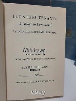 Lee's Lieutenants, A Study in Command, Arlington Edition, 4 Volume Set