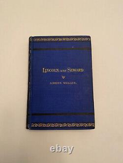Lincon & Seward 1874 1st Ed. Signed by Secretary of Navy Gideon Welles Civil War