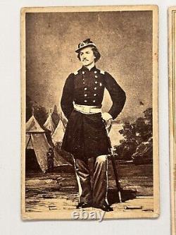 Lot Of 9 Civil War Era CDVs Ellsworth Breckenridge Anderson Hooker Lefferts