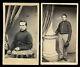 Lot Of 2 Cdv Photo Civil War Soldiers Prob Brothers 1860s New York Photographers