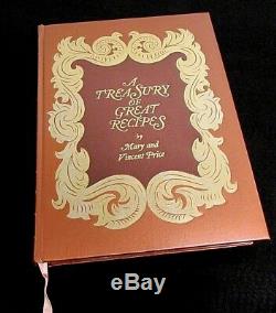 MARY & VINCENT PRICE A Treasury of Great Recipes Cookbook 1980 HC NEW RE1