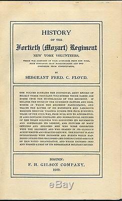 MOZART REGIMENT Fortieth New York Infantry Civil War Military Illustrated