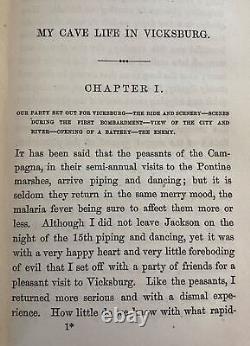 MY CAVE LIFE IN VICKSBURG Mary Ann Webster Loughborough 1864 Confederacy Defeat