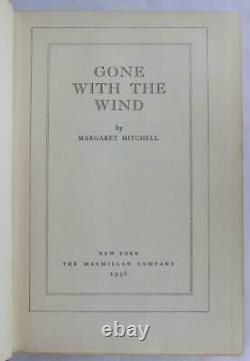 Margaret Mitchell GONE WITH THE WIND Oct 1936 1st yr DJ CIVIL WAR pulitzer prize