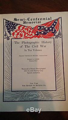 Miller Photographic History of the Civil War 10 volumes 1911 Union Veteran copy