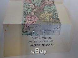 Miller's New York as it is with map 1862 Civil War era Illustrated travel guide