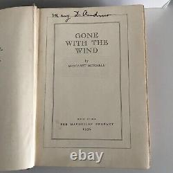 Mitchell, Margaret Gone With the Wind. New York 1936, Very Good +