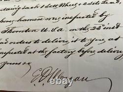 Morgan, Edwin D. Signed CIVIL War Dated Letter, Union General, Governor New York